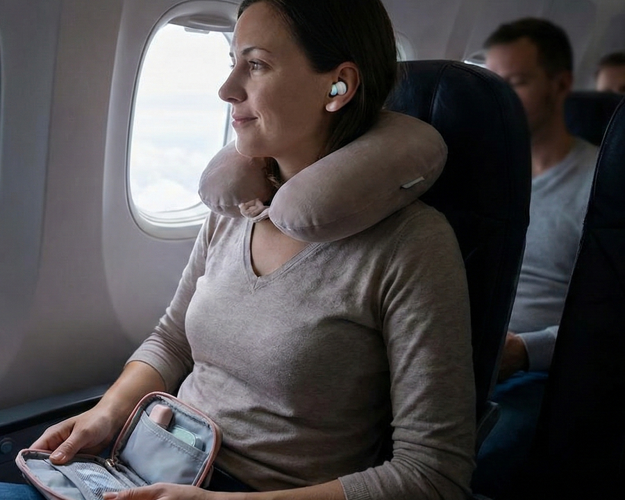 bouchon d'oreille avion